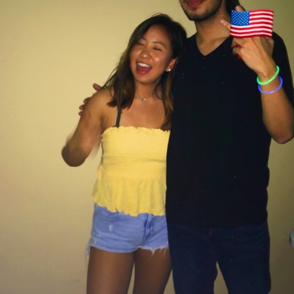 yellow crop top - Picture 1 of 2